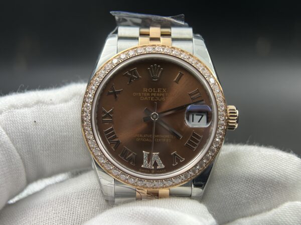 Daydate 31mm 8F 1:1 Best Edition Brown Gradient Dial on President Bracelet eta 2671 movement (Tungsten Heavy Version) - Image 10