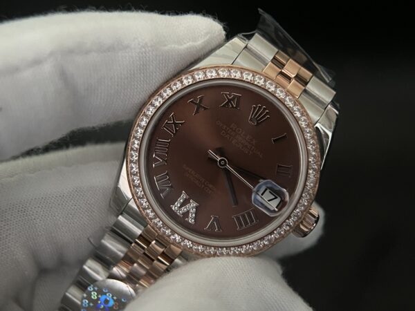 Daydate 31mm 8F 1:1 Best Edition Brown Gradient Dial on President Bracelet eta 2671 movement (Tungsten Heavy Version) - Image 18