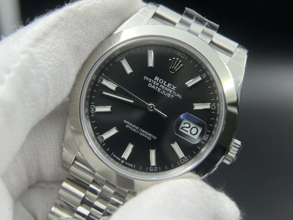 DateJust 41 126334 Clean 1:1 Best Edition 904L Steel Black Dial on Jubilee Bracelet and Oyster Bracelet VR3235 - Image 2