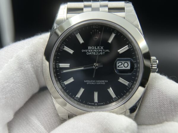 DateJust 41 126334 Clean 1:1 Best Edition 904L Steel Black Dial on Jubilee Bracelet and Oyster Bracelet VR3235 - Image 8