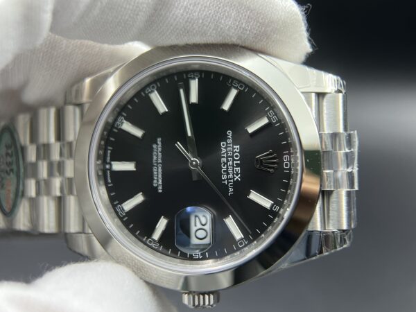 DateJust 41 126334 Clean 1:1 Best Edition 904L Steel Black Dial on Jubilee Bracelet and Oyster Bracelet VR3235 - Image 11