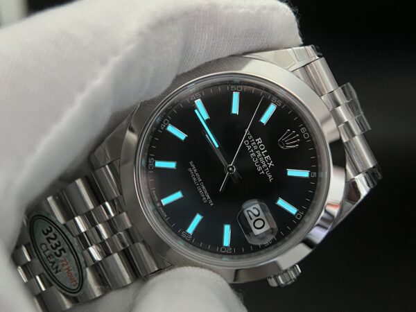 DateJust 41 126334 Clean 1:1 Best Edition 904L Steel Black Dial on Jubilee Bracelet and Oyster Bracelet VR3235 - Image 16