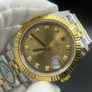 DateJust 41 126233 Clean 1:1 Best Edition 904L Steel YG Diamonds Dial on SS/YG Jubilee Bracelet VR3235
