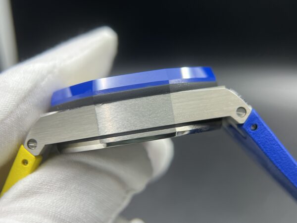 Royal Oak Offshore 44mm SS Blue Ceramic Bezel RSF Best Edition Blue/Yellow Dial on Rubber Strap A3126 - Image 16