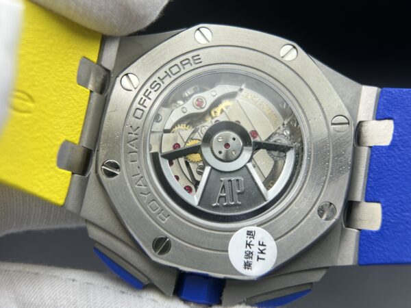 Royal Oak Offshore 44mm SS Blue Ceramic Bezel RSF Best Edition Blue/Yellow Dial on Rubber Strap A3126 - Image 17