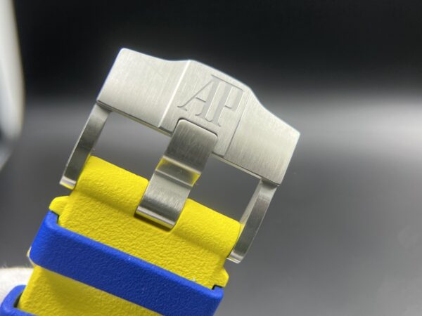 Royal Oak Offshore 44mm SS Blue Ceramic Bezel RSF Best Edition Blue/Yellow Dial on Rubber Strap A3126 - Image 20