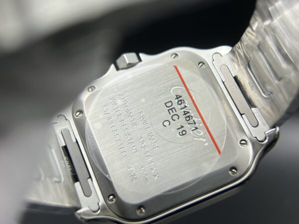 Santos de Cartier XL 35mm SS BVF 1:1 Best Edition Green Dial on SS Bracelet MIYOTA 9015 - Image 13