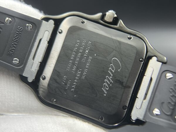 Santos de Cartier 40mm BVF 1:1 Best Edition PVD Black Dial on Black Rubber Strap MIYOTA 9015 - Image 13