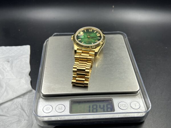 DayDate 228238 40mm QF 1:1  Green Gradient Dial Markers wrap 18K  gold(heavy version) - Image 2