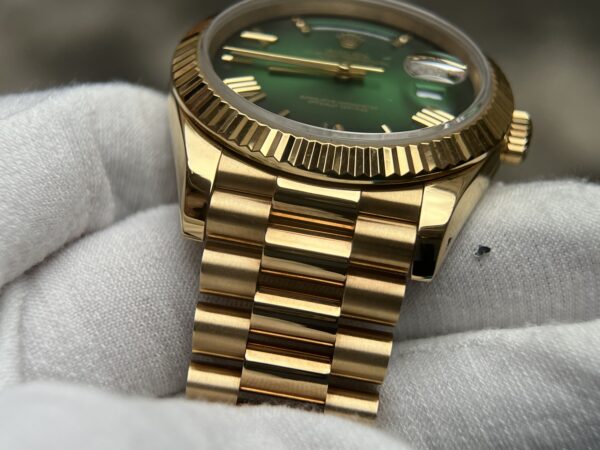 DayDate 228238 40mm QF 1:1  Green Gradient Dial Markers wrap 18K  gold(heavy version) - Image 12