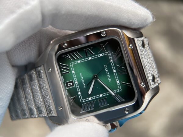 Santos de Cartier Full Lab diamonds bracelect 2000 diamonds - Image 15