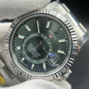Skydweller 326934 SS ZF 1:1 Best Edition green Dial on SS Bracelet and Jubilee Bracelet