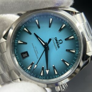 Aqua Terra 150M Master Chronometers VSF 1:1 Best Edition Turquoise Dial Orange Hand on SS Bracelet A8900 Super Clone