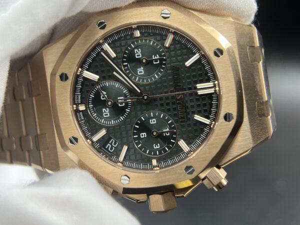 Royal Oak Chrono 26240ST Rose gold 41mm SS/SS green Dial APS SH4401 - Image 5