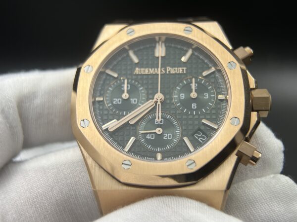 Royal Oak Chrono 26240ST Rose gold 41mm SS/SS green Dial APS SH4401 - Image 7