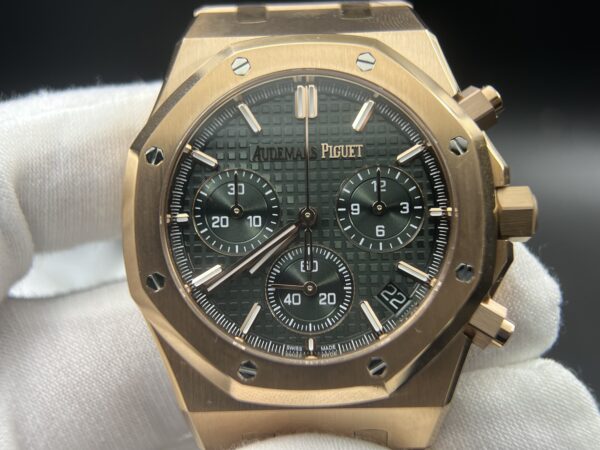 Royal Oak Chrono 26240ST Rose gold 41mm SS/SS green Dial APS SH4401 - Image 8