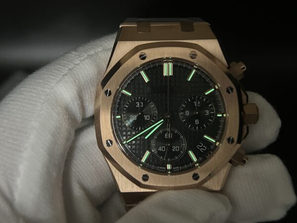 Royal Oak Chrono 26240ST Rose gold 41mm SS/SS green Dial APS SH4401 - Image 10