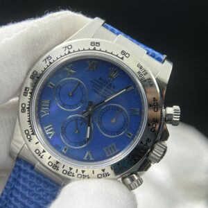 Daytona 116519 Best Edition Blue Dial with Roman Markers and Blue crocodile skin SA4130